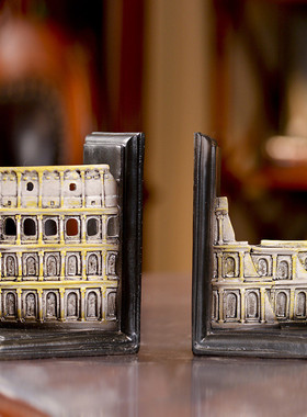 美式乡村家居装饰品复古创意旧书档摆件中式客厅做树脂创意工艺品