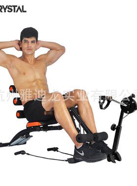 水晶crystal健腹机合一健腹器多功能收腹机健身八家用仰卧起坐
