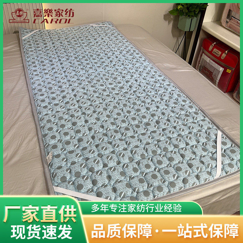 现货批发可折叠夹棉床垫单双人床褥学生宿舍藤席双面两用凉席垫子