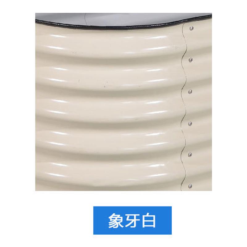 8寸高圆角方形金属种植床栽培床种菜箱种植箱花圃蔬菜生产批发
