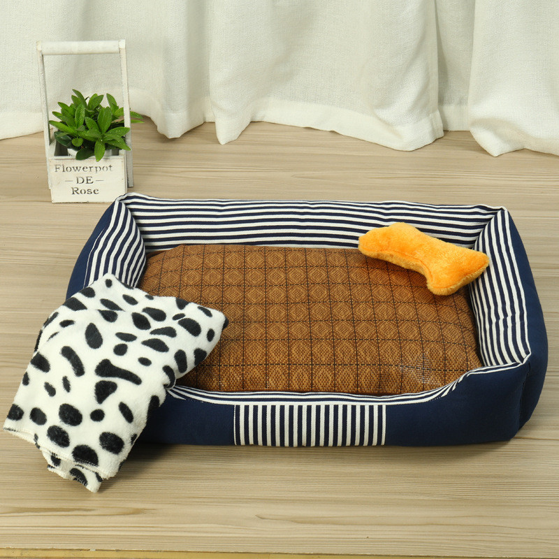 厂家直销狗窝可拆洗帆布宠物窝猫窝四季通用金毛大型犬狗垫子狗床