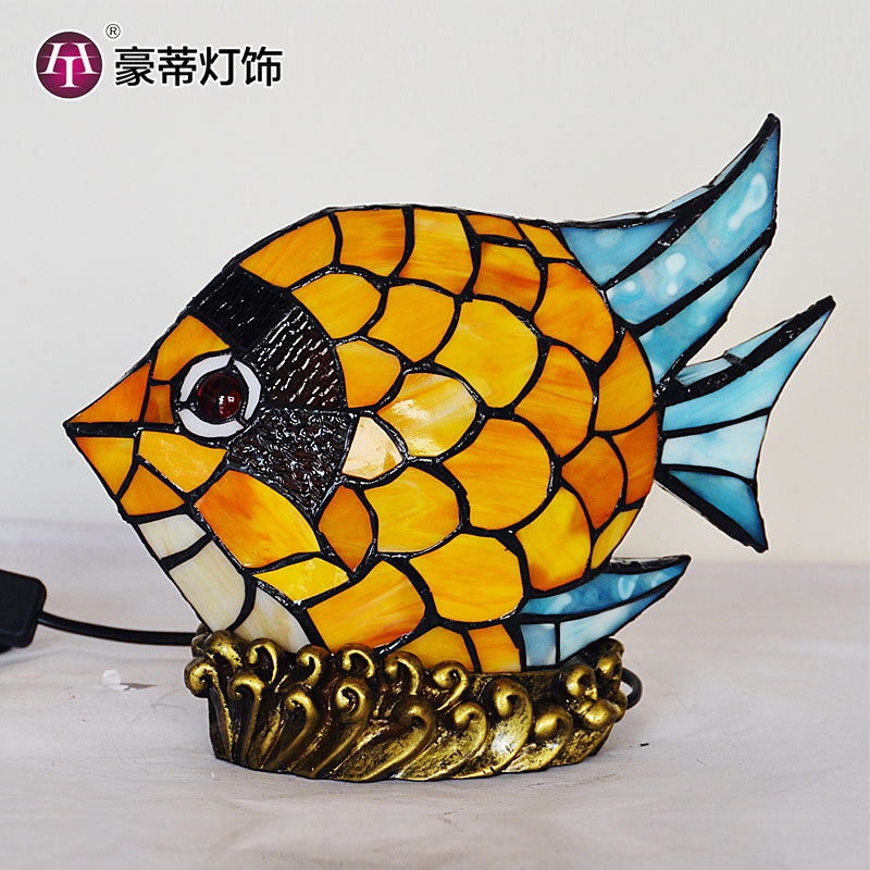 厂家直销 帝手工卧室床头小夜灯趣味创意礼品凡尼玻璃小台灯