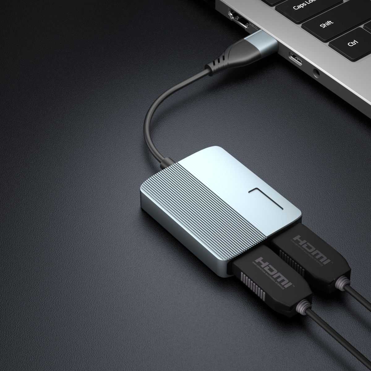 新款 USB+Type-C 转HDMI+VGA转接器 即插即用免驱动