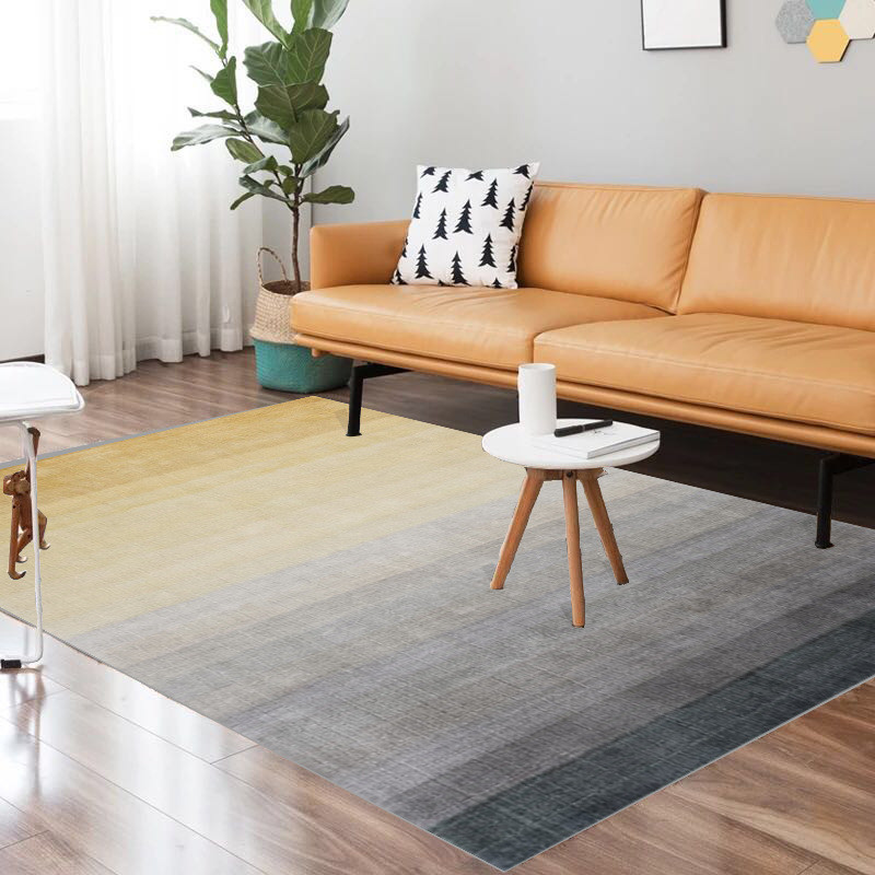 ins渐变素色地毯客厅北欧日式地中海风格地毯卧室现代轻奢茶几毯
