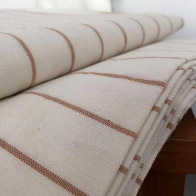 3bsa【家妈辛】原生态老粗布床单简约条纹欧式风格可以搭配四件套