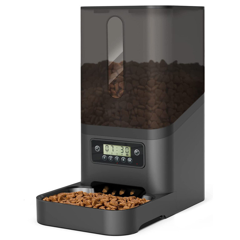 宠物智能喂食器自动定时定量6l储粮大容量猫狗喂食机器不卡餐食粮