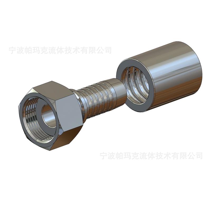 20211-316l不锈钢公制内螺纹平面密封液压胶管接头接头软管扣压