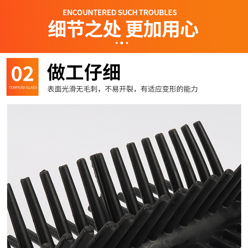 打刺机用橡胶棒除刺去用机叶橡胶轴玫瑰打刺机橡胶毛刷滚轮辊轴