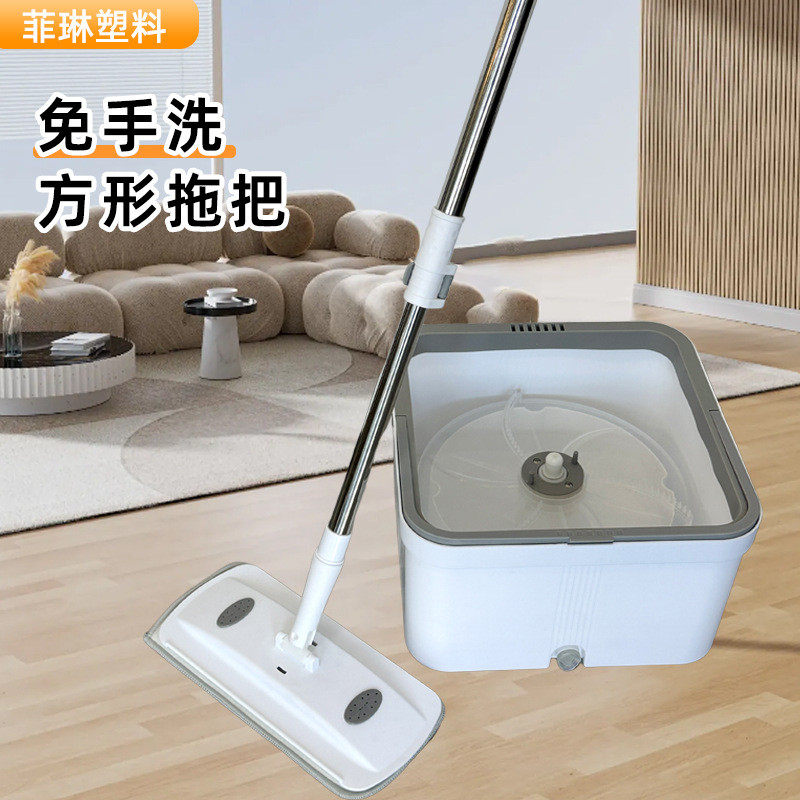 旋转免手洗拖把懒人干湿两用方桶拖布家用一拖净批发新款清洁墩布