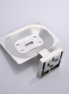 肥皂架金属款单层方形304不锈钢皂碟酒店工程批发订做直售q7006