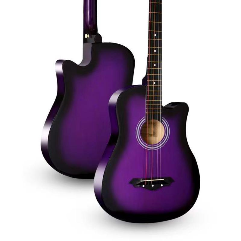 民谣41寸38寸现货吉他初学者新手学生男女入门级练习吉他大量木