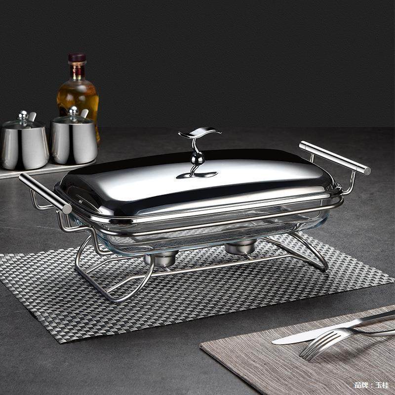 热销耐热玻璃烤鱼炉酒店餐厅创意自助餐炉饭店商用长方形明炉鱼盘,户外/登山/野营/旅行用品,固态酒精,淘宝优惠券,粉丝福利购,淘宝优惠卷