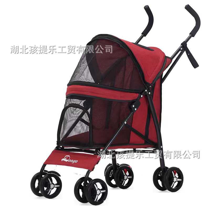 轻便折叠宠物推车猫狗犬四轮推车宠物外出手推车泰迪推车猫推车