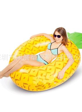 现货批发生产180cmpvc充气菠萝游泳圈鳳梨泳圈