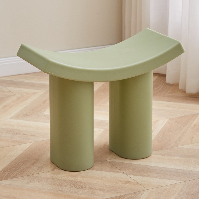 小飞像换鞋凳门口踏脚凳入户玄关凳子卧室家用可爱创意曲面板凳子