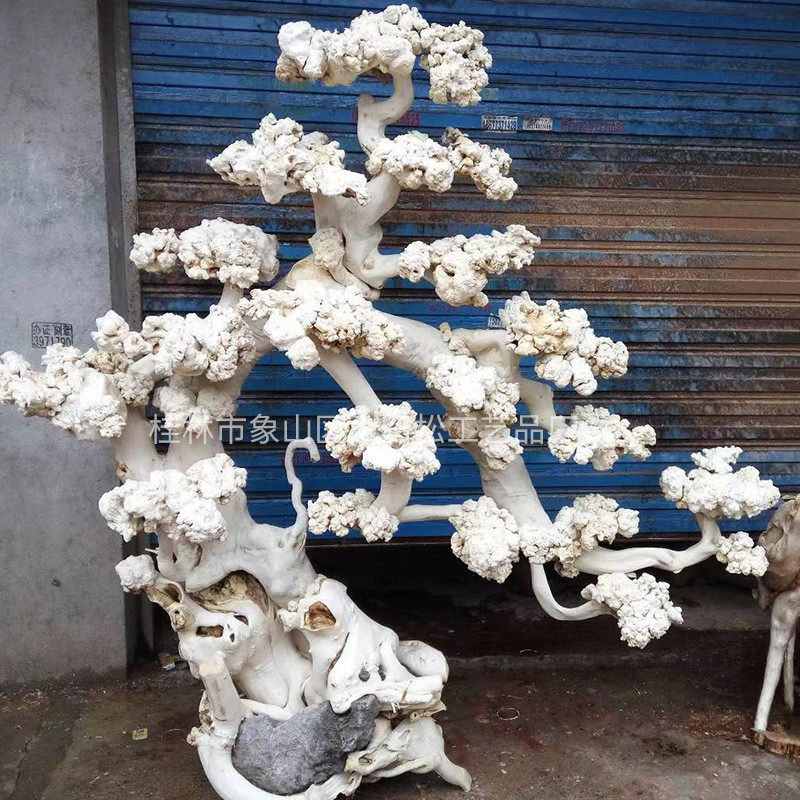 橱窗装饰仿真花树室内客厅绿植造型盆景假花工艺摆件花树仿真