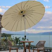 户外伞中柱伞室外太阳伞庭院休闲伞民宿花园阳台折叠遮阳伞