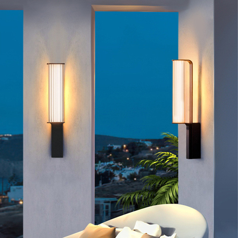 设计师长条户外壁灯防水走廊别墅酒店LED简约外墙灯入户装饰灯