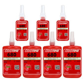 模具圆柱部件固持螺纹耐油 680厌氧螺丝剂胶水金属轴承 套 高温