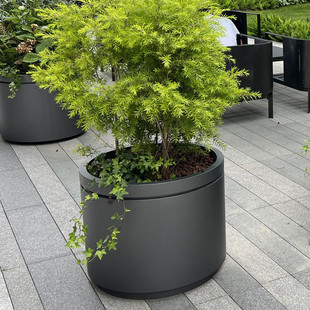 移动定制户外铁艺花箱不锈钢花箱组合商业街广场工厂花池不锈钢