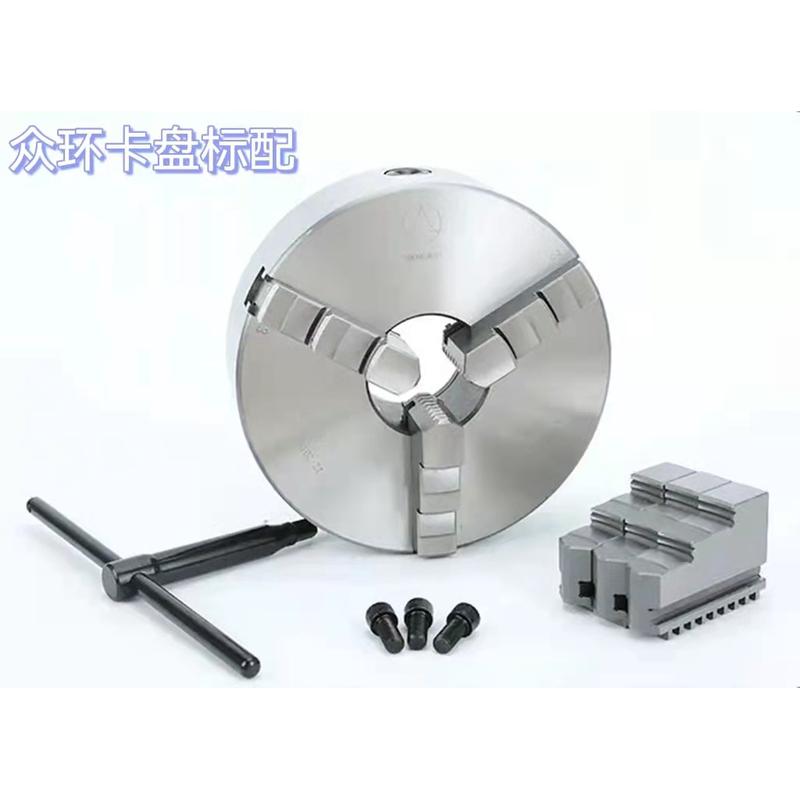 热销手动k11250c三抓夹头机床车床定心和众环三爪自定心卡盘自呼