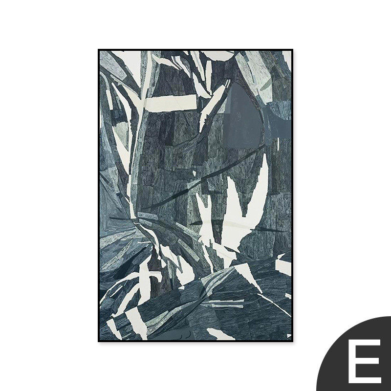 复古侘寂风玄关装饰画抽象茶室客厅沙发后面壁画书房艺术走廊挂画