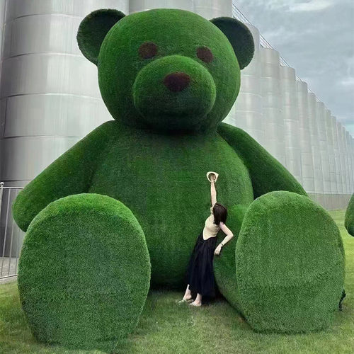 户外花园园林景观卡通雕塑雕塑摆件园林仿真绿雕绿植景区景观草地