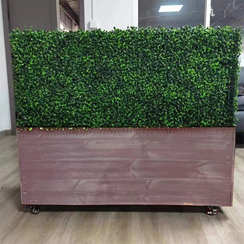 热销篱笆墙仿真植物草坪墙面装饰塑料园林绿化假绿植墙米兰墙