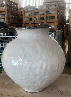 瓷陶瓷花瓶纯手工花器手绘牡丹花家居客厅插花摆件桌面景德镇花瓶