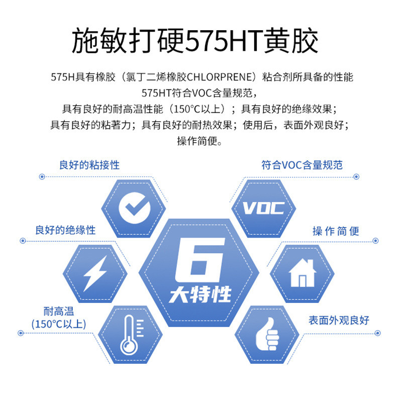台湾施敏打硬575h材四氟板胶密封胶化工储罐施敏打硬575h