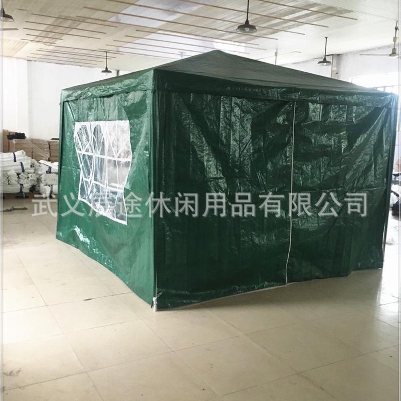 3*3pe遮阳蓬简易帐篷户外凉棚野餐野营防雨遮凉带窗带门