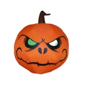 万圣南瓜气模装 饰眼南瓜1.2米万圣节绿鬼节充气气模