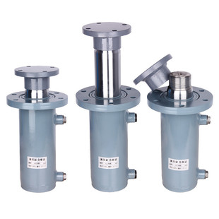 上下法兰液压油缸双向液压缸10吨重轻型升降手动微型小型单缸型