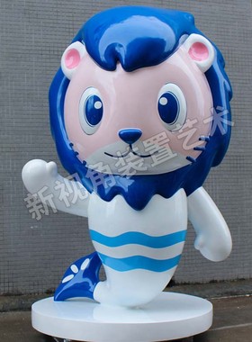 厂家制作商场美陈园林动物人物模型户外装饰摆件玻璃钢卡通雕塑