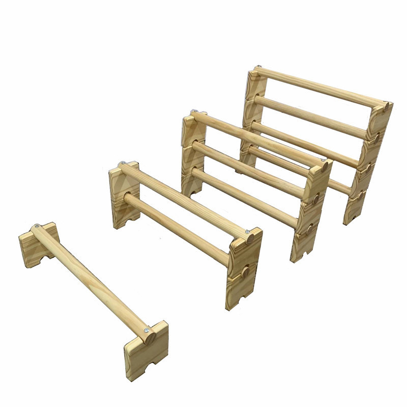 热销幼儿园户外体能训练器材感路障儿童木质实木跨栏架统可调节障