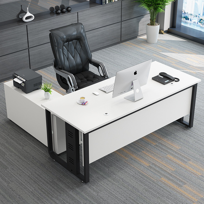 简约老板桌办公桌经理办公桌带柜大班台主管电脑桌椅组合时尚单人