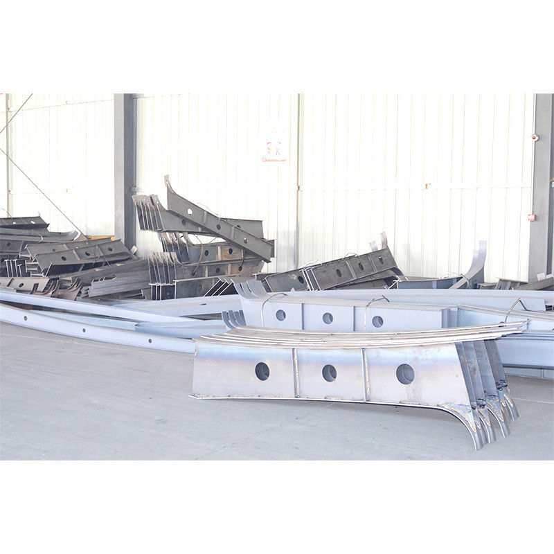 厂家加工膜结构车棚钢梁立柱户外停车棚大梁钢梁横梁加工配件