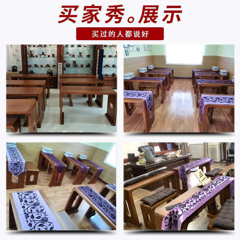 热销烧桐木仿古琴桌共鸣古琴桌凳实国学桌琴凳木琴古琴桌书法桌古