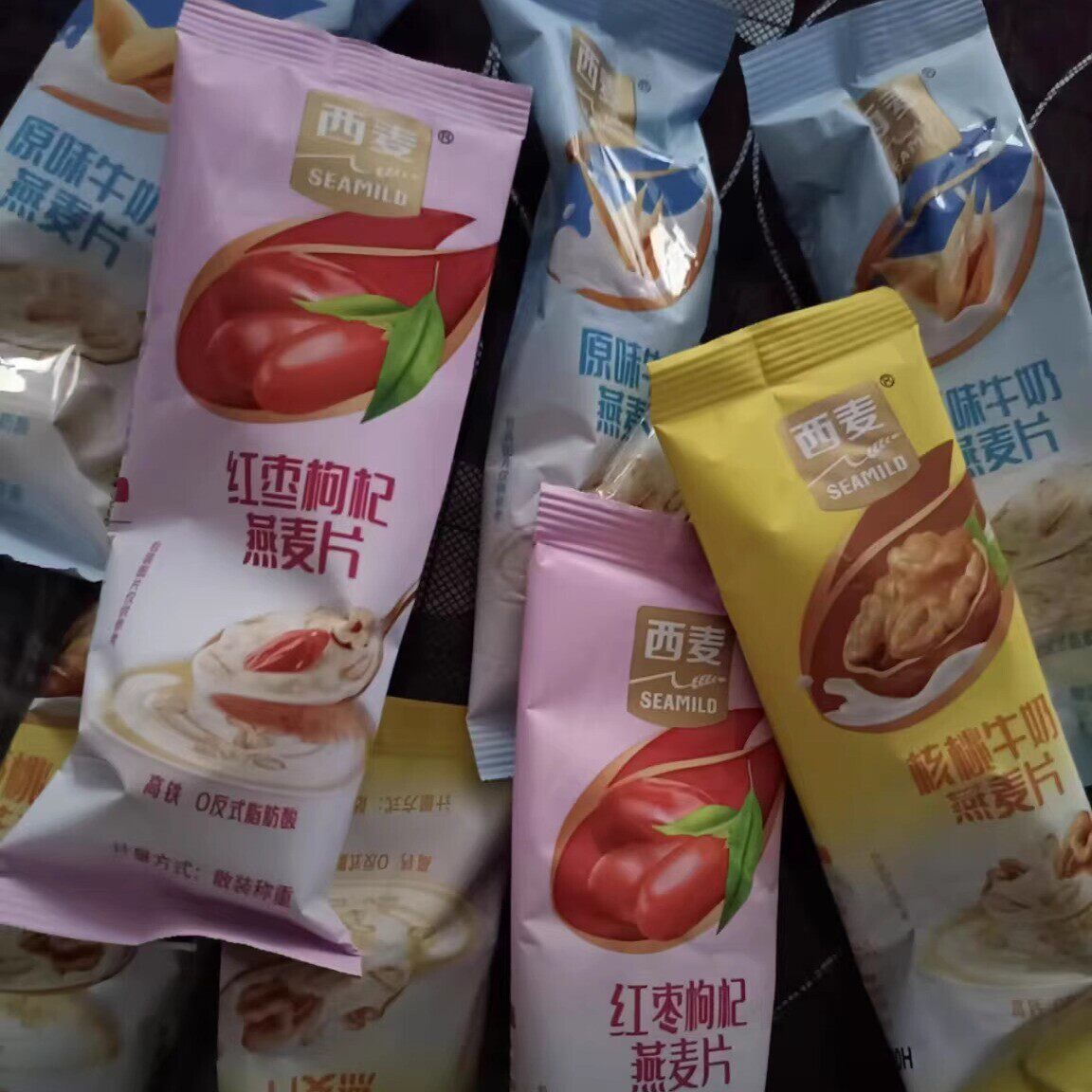 新日期【混搭多口味】西麦红枣牛奶燕麦片营养早餐豆浆经典原味散