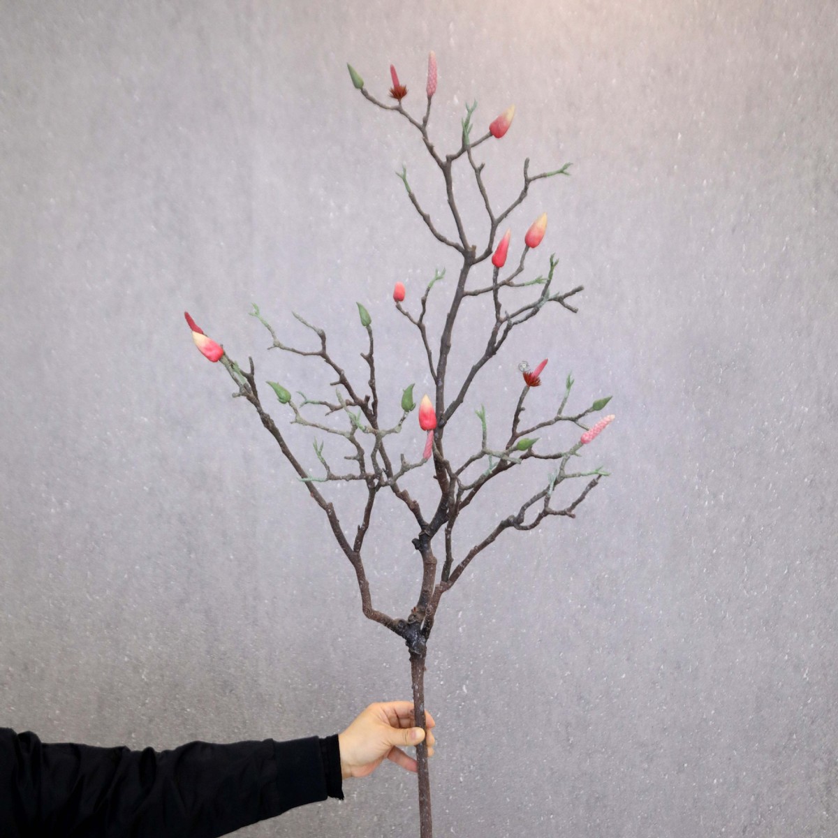 花批发软胶大枝玉兰枯枝艺术插花树枝花材造型苞射影道具