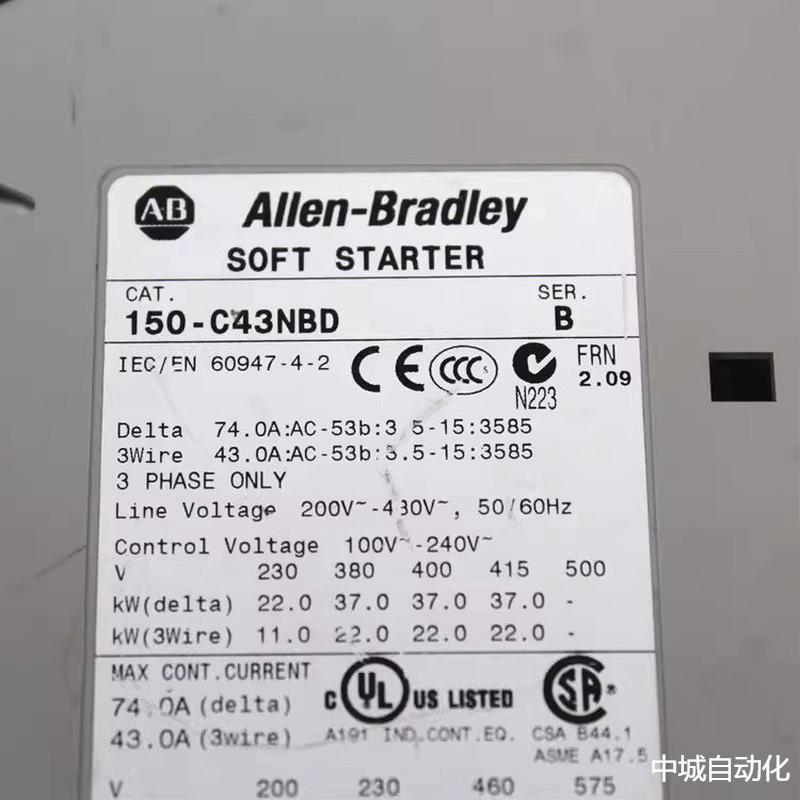 AB罗克韦尔150-F108NBDB软启动器