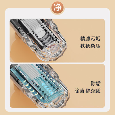 热水器前置过滤器家用电热水器燃气太阳能水垢厨房阻垢进水净水器