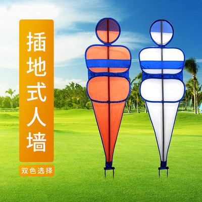 足球训练假人插地式人体墙带弹簧可拆卸障碍物标志物训练装备器材