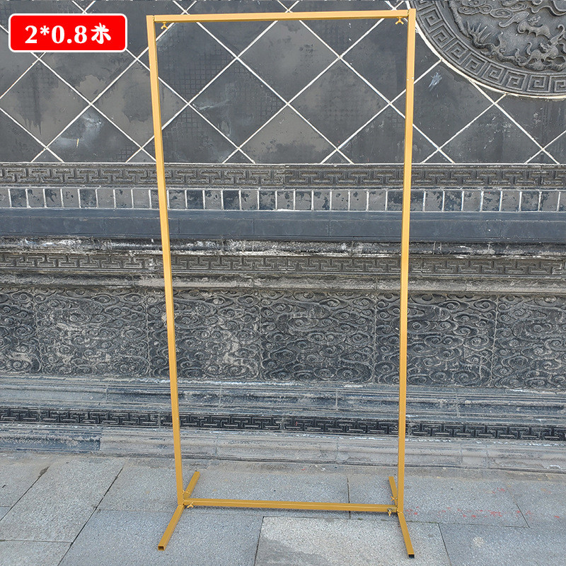 门架婚庆道具铁艺几何屏风路引婚礼舞台装饰摆件立体长方形拱新款