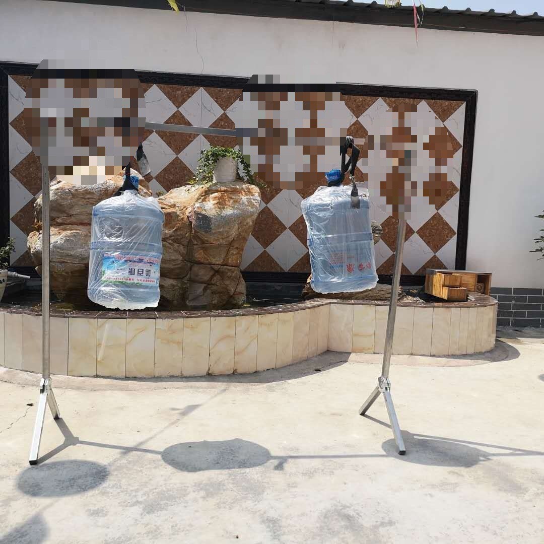 方管折叠晾衣架落地室内外家用阳台晾衣杆夜市摆地摊单杆凉晒新品