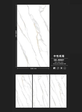 简约通体大理石中板1200*2400mm高档全瓷面砖客厅阳台厨卫墙砖