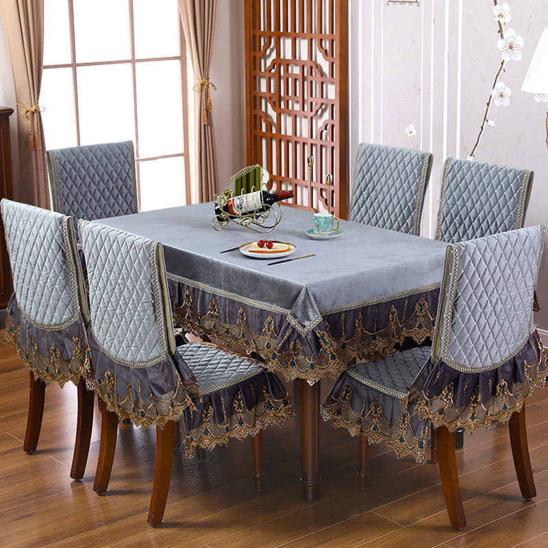 3zby中式批发餐椅垫桌布套装茶几布长桌方桌圆桌罩家用红木长餐桌
