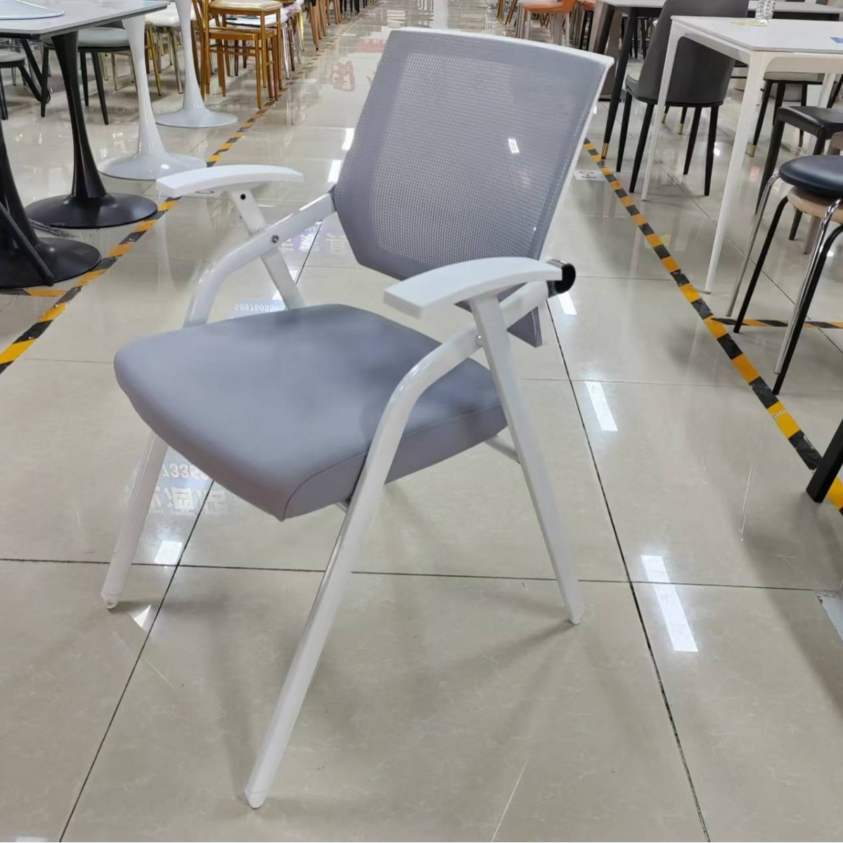 折叠培训椅带桌板会议椅桌椅写字板会议室开会椅培训班桌椅带一体