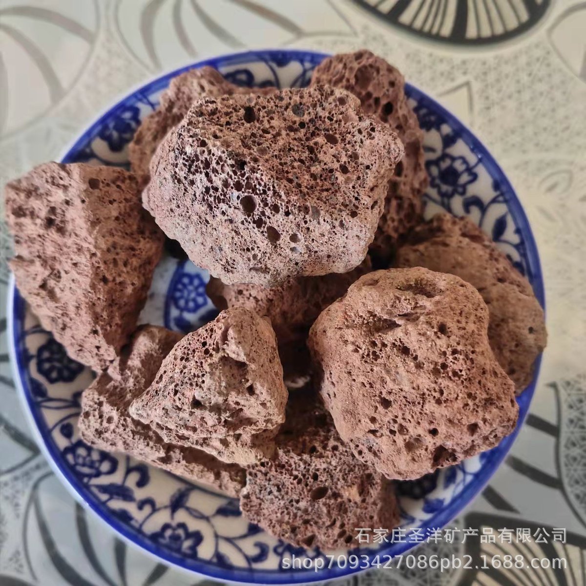 热销火山石颗粒园艺栽培铺面兰污水处理造景花石水族滤料黑色火山