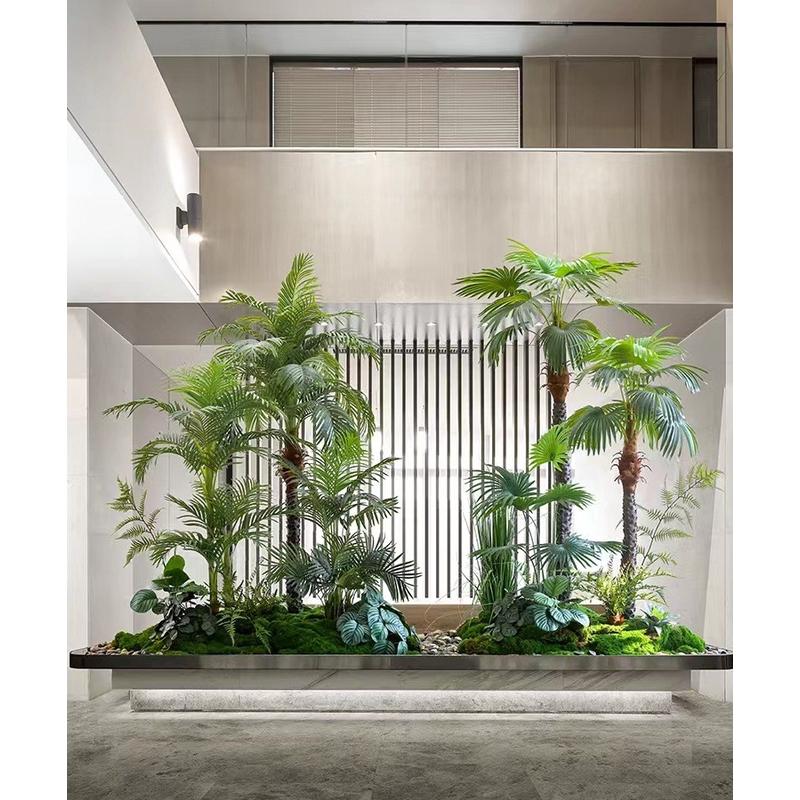 仿真绿植造景家居装饰假花草绿植客厅装饰盆景假花盆栽舞台落地